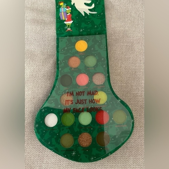 The Grinch x Makeup Revolution The Grinch Eyeshadow Palette - Picture 5 of 11